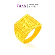 TAKA Jewellery 999 Pure Gold Men's Ring