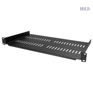 ACE 1U Server Rack Shelf Vented Tray for 19 Cabinet Carbon Steel Rack 10 Deep Universal 1U Rack Shel