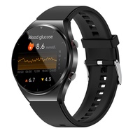 New E09-1 Blood Glucose Blood Pressure Bluetooth Call Music Playback Voice Assistant Blood Oxygen Body Temperature Smart Health Sports Watch