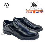 ORIGINAL CHELSEAPOLO 2024 Men shoes double zip formal  / Office wear kasut Pejabat low cut double zi