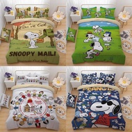 snoopy 床單套裝 被套 枕頭袋 床上用品 史路比 史努比 查理布朗 Charlie brown 公仔 卡通 四件套 三件套 家居 生日禮物 送禮