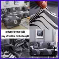 ◸ 1/2/3/4 Seater Sofa Cover L Shape Universal Elastic High Quality SlipCover (L Shape Need Buy 2