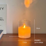 搖擺燈芯led電子蠟燭燈 創意模擬蠟燭小夜燈 臥室桌面裝飾氣氛燈