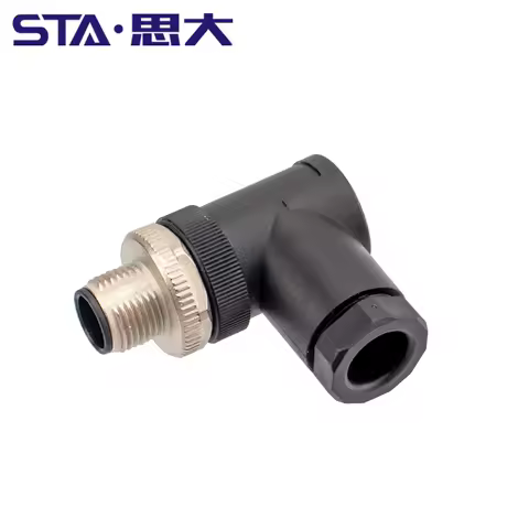 Railway PG7 PG9 Screw A B D Code M12 Straight/Right Angled Connectors 2 3 4 5 8 Pins Waterproof IP67