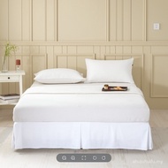 Twin/Full/Queen/King Size Bed Skirt Bedsheet Home Hotel Bed Cover with Surface Split Corners Bed Ski