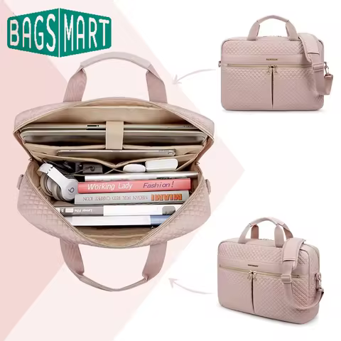 BAGSMART Large Capacity 17 inch Laptop Bag Shoulder Messenger Notebook Pouch Briefcase Office Travel