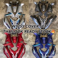 HONDA WAVE125s COVER SET MERAH BIRU HITAM SILVER HIJAU GREY CILI RED TAMPAL SIAP