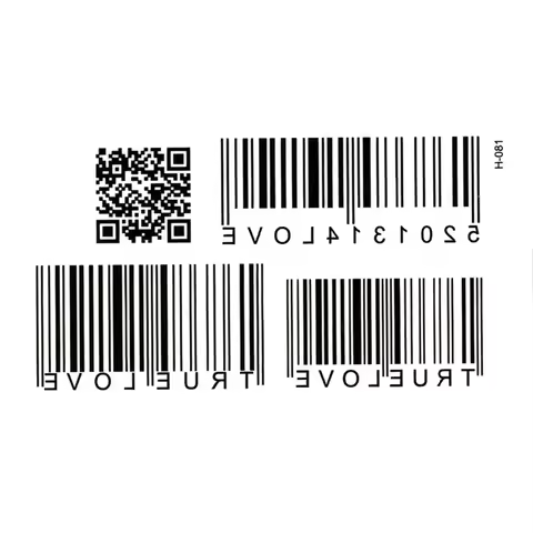 Flirty Temporary tattoos Sticker Fake Tattoo Stickers Flash Tatoo Body Art beauty QR code fake tatto