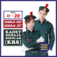 KEMEJA KRS NO.4 LENGAN PANJANG BAJU KEMEJA UNISEX BAJU PERSATUAN KADET REMAJA SEKOLAH (KRS NO.4)