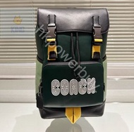 💎新到貨 COACH track 老花 牛仔 絲絨 拼色 雙肩包 背囊 禮物 情人節 書包 聖誕節 紀念日 背包  backpacks gift valentine's day bag christm