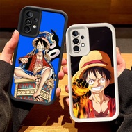 O-52 One Piece Luffy Casing for Samsung Galaxy A53 A52 A72 A52S A73 S25 Ultra 5G Black and White
