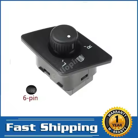 For VW Polo 9N 2001 2003 2004 2005 2006 2010 Hatchback Power Rear View Wing Mirror Control Switch Kn