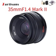 7artisans lente 35mm F1.4 Mark II Aps-c Prime Lens for Sony E Mount A6600 6500/Fuji XF/Canon EOS-M M50 /M4/3mount/Nikon Z