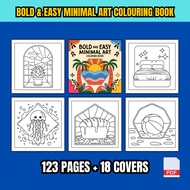 [PDF] 123 Pages Bold & Easy Minimal Art Colouring Book For Kids