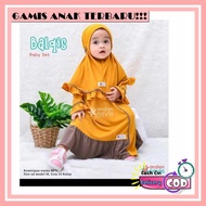 Sasikirana - Haura Dress Kids Size M, L, Xl (Ages 3 - 12 Years) Crinkle Material / Latest Model Girl
