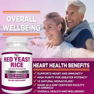 Natural Red Yeast Rice Extract 1200mg Flaw Free Supplement Vegetarian 60 Capsules Helps with Health 