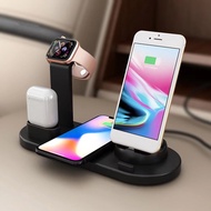 Pet miss Wireless Charger, 3 in 1 Wireless Charging Dock for Apple Watch and Airpods,เครื่องชาร์จไร้สาย Stand