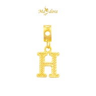 MASDORA 916 Gold Charms Charm Emas ~ Alphabet H (EMAS 916/22K)