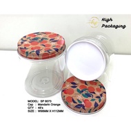 SP 8073 Mandarin Orange Cap Container/ Biscuit Container/ Balang Kuih
