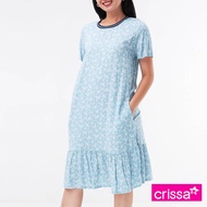 Crissa Woven Printed Rayon Short Sleeves Dress CSDT18-0232