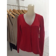 Red Knit Cardigan
