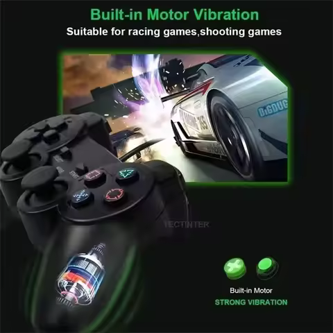 Roreta Wired gamepad For Sony PS2 Controller Game Joystick Vibration Game Controller for PlayStation