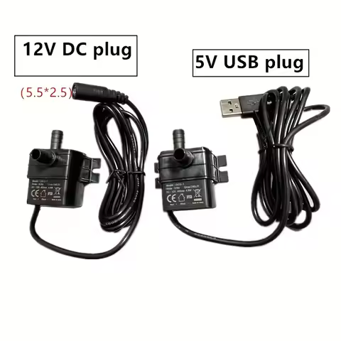 1w 4.8w 240L/H DC12V USB Micro Water Pump Cycle Brushless Motor DC 12V Diving Pump Hydroponic Vegeta