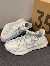 adidas originals Yeezy Boost 350 V2 冰藍 "cloud white" 網布 Cloud White 男女同款