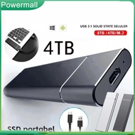 OTG External Hard Disk 4TB Portable SSD Hard Drive 64TB USB3.1 Portable 8TB For Laptop Data Android 