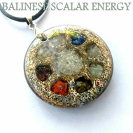 PENDANT 7 CAKRA ORGONITE SCALAR ENERGY ART VERSION