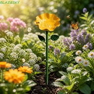 BLAZESKY Garden Birdbath, Ornamental Horticulture Garden Stake Bee Butterfly Watering Station, Bee B