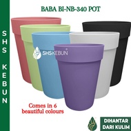 Baba Flower PotRound BI-NB-340 Plastic Biodegradable Pot Pasu Bunga Besar Plastik Siram Pokok Automa