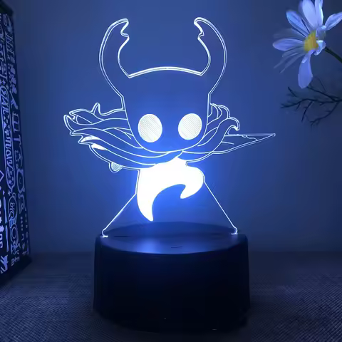 Hollow Knight - 3D LED Yak Night Light 7/16 Colour Changing Colour Game Light Birthday Toys, Cool Gi