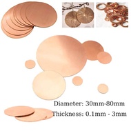 T2 Pure Coppers Round Disc/Plate Thickness 0.1mm to 5mm Diameter 30mm 31mm 32mm 33mm 34mm 35mm-50mm