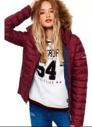 全新 SUPERDRY 極度乾燥s號 專櫃買8250 雙拉鍊 羽絨外套 羽絨衣 保暖風衣 外套 uniqlo lativ