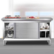 HY-D Cupboard Table Storage Cabinet Stainless Steel Cabinet Meal Storage Stainless Steel Cutting Cupboard Kitchen Table