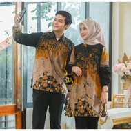 KEMEJA Modern Couple Batik Tunic Set Couple Clothing Long Sleeve Batik Shirt For Men