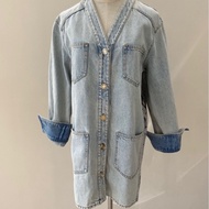 CHANEL 山茶花拼接牛仔外套 38碼