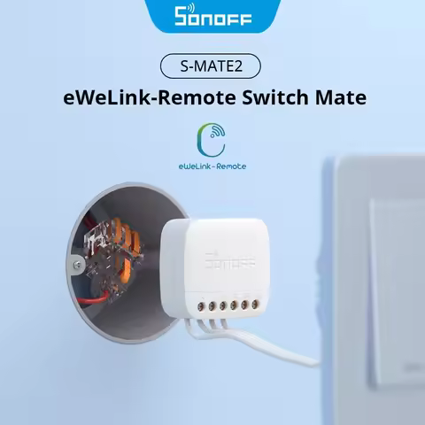 SONOFF S-MATE2 Extreme Switch Mate eWeLink Remote Control for Smart Home Work with Alexa Google Home