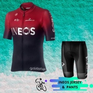 CYCLING JERSEYS🚴‍🚴‍♂️INEOS Cycling Jersey And Short Pant Mountain Bike Cycling Pants Basikal Road Bi