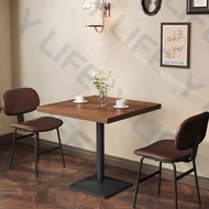 SG Sellers Commercial Solid Wood Dining and Chair Set for Coffee Shops, Bars, Western Restaurants
