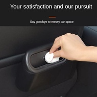 Mini Car Trash Storage Box Car Door Rubbish Can Multifunctional Seat Back Dustbin Box With E7o7