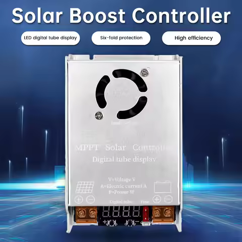 MPPT 450W Booster Solar Controller 12V~50V Input Step-up Charging For 24V 36V 48V 60V 72V LiFePO4 Li