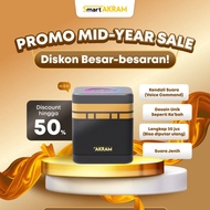 Smart Akram Speaker Murottal Digital Al-Quran dengan Voice Command & Desain Kabah - Hitam