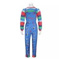 [In Stock] Ghost Baby Chucky Cosplay Overall - Halloween Costume