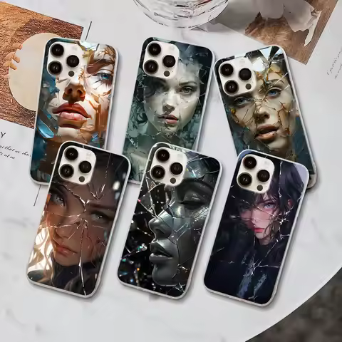 Beauty Crush Girl Case for Apple iPhone 11 15 Plus 13 12 Mini 7 8 X XS XR 14 Pro Max TPU Transparent