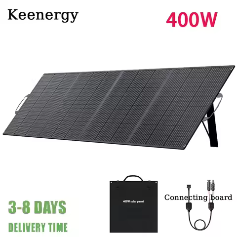 Keenergy 400W Foldable Solar Panel 23% Efficient IP65 Waterproof for RV Camping Home Compact Portabl