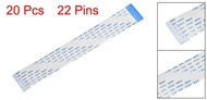 【❉HOT SALE❉】 fka5 Uxcell Flexible Flat Cable 150mm 1mm Pitch 22 Pins 20pcs