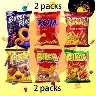 Super Ring Cheese/ Rota/ Rostik/ Fika/ Bika Red/ Bika Green 2 packs x 60g-70g【零食/Snack/Keropok】