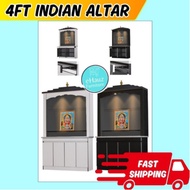 eHauz beautiful 4ft plywood Indian Prayer Altar- Almari Sembahyang Indian Altar Prayers Cabinet Hind